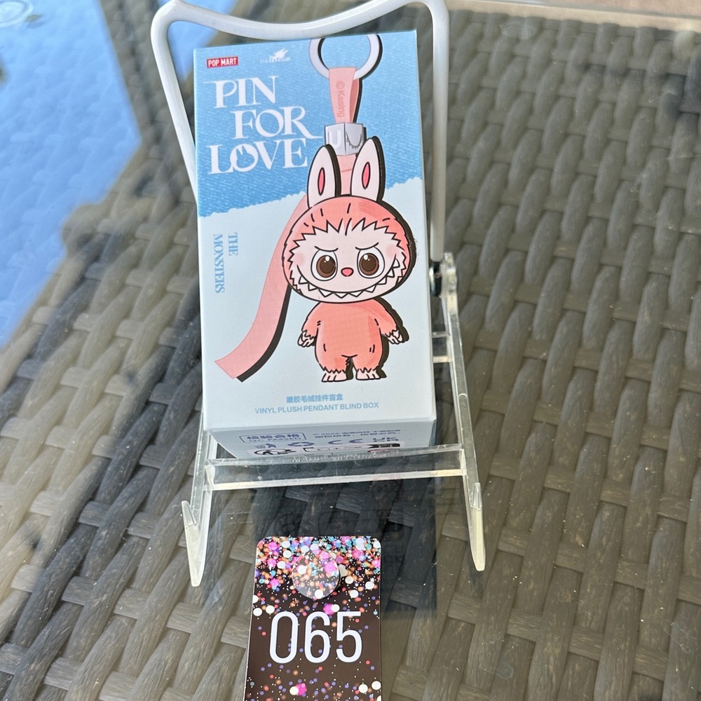 065, Authentic Pop Mart THE MONSTERS Pin for Love Plush Pendant Blind Box (N-Z)